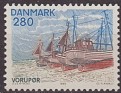 Denmark - 1980 - Landscapes - 280 C - Multicolor - Denmark, Landscapes - Scott 669 - Landscapes Northern Fishing boats, Vorupor Beach - 0
